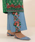 Women's Unstitched Lawn Embroidered Green 3 Piece Suit